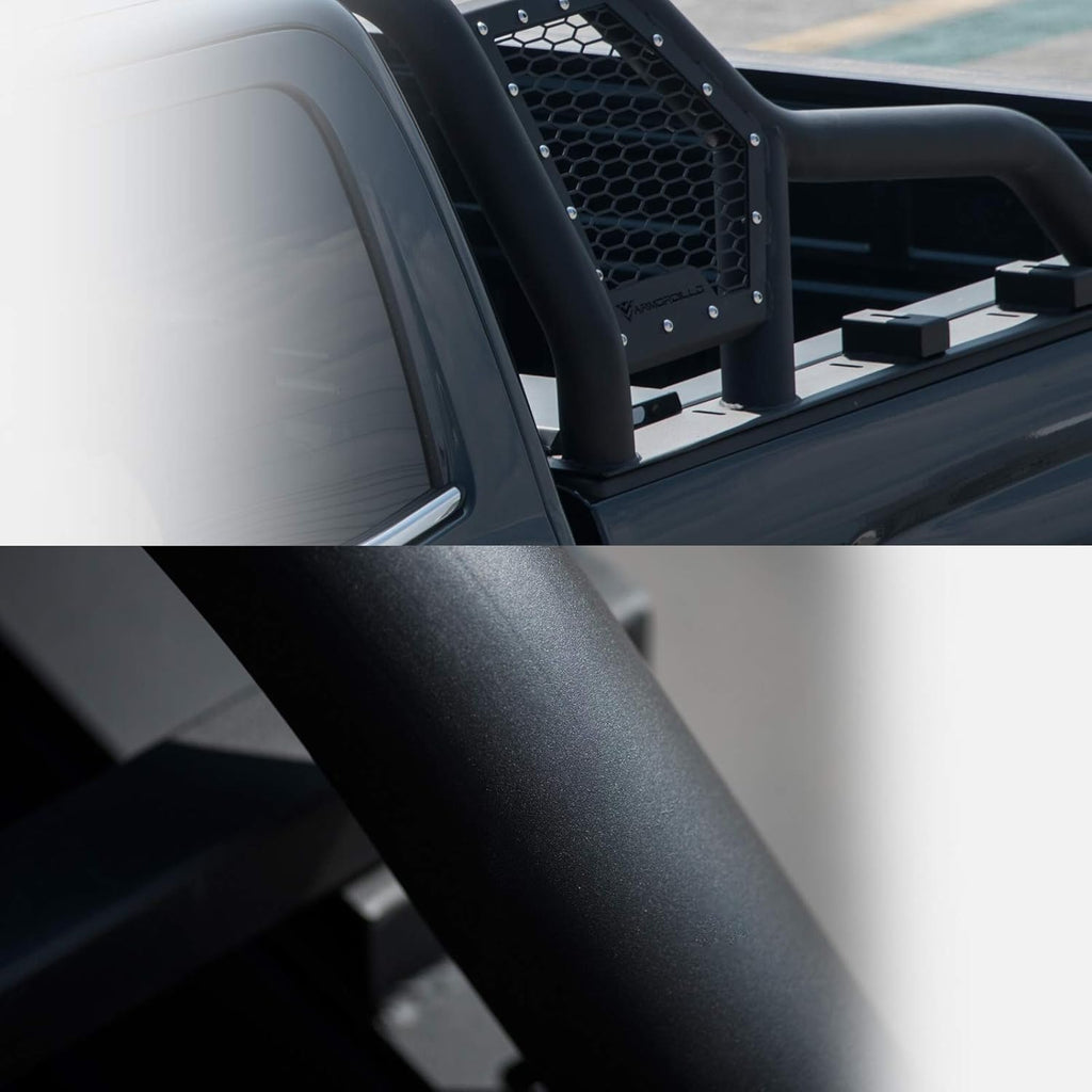 Matte Black Truck Bed Roll Bar with Tire Carrier U739709