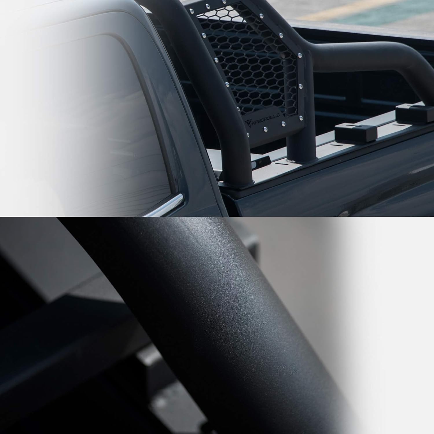 Matte Black Truck Bed Roll Bar with Tire Carrier U739709