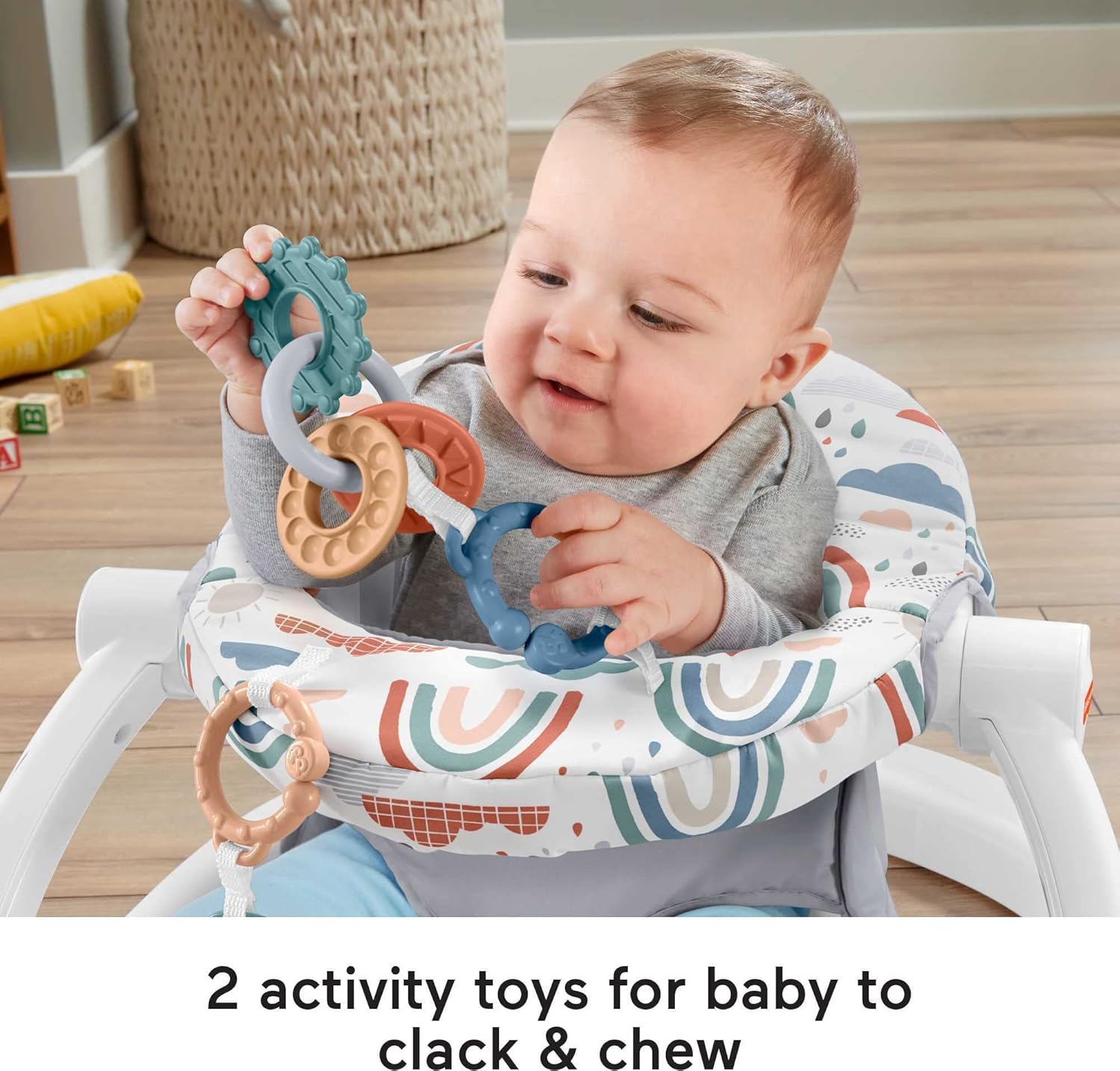 Portable Baby Floor Seat with Machine Washable Seat Pad K41436