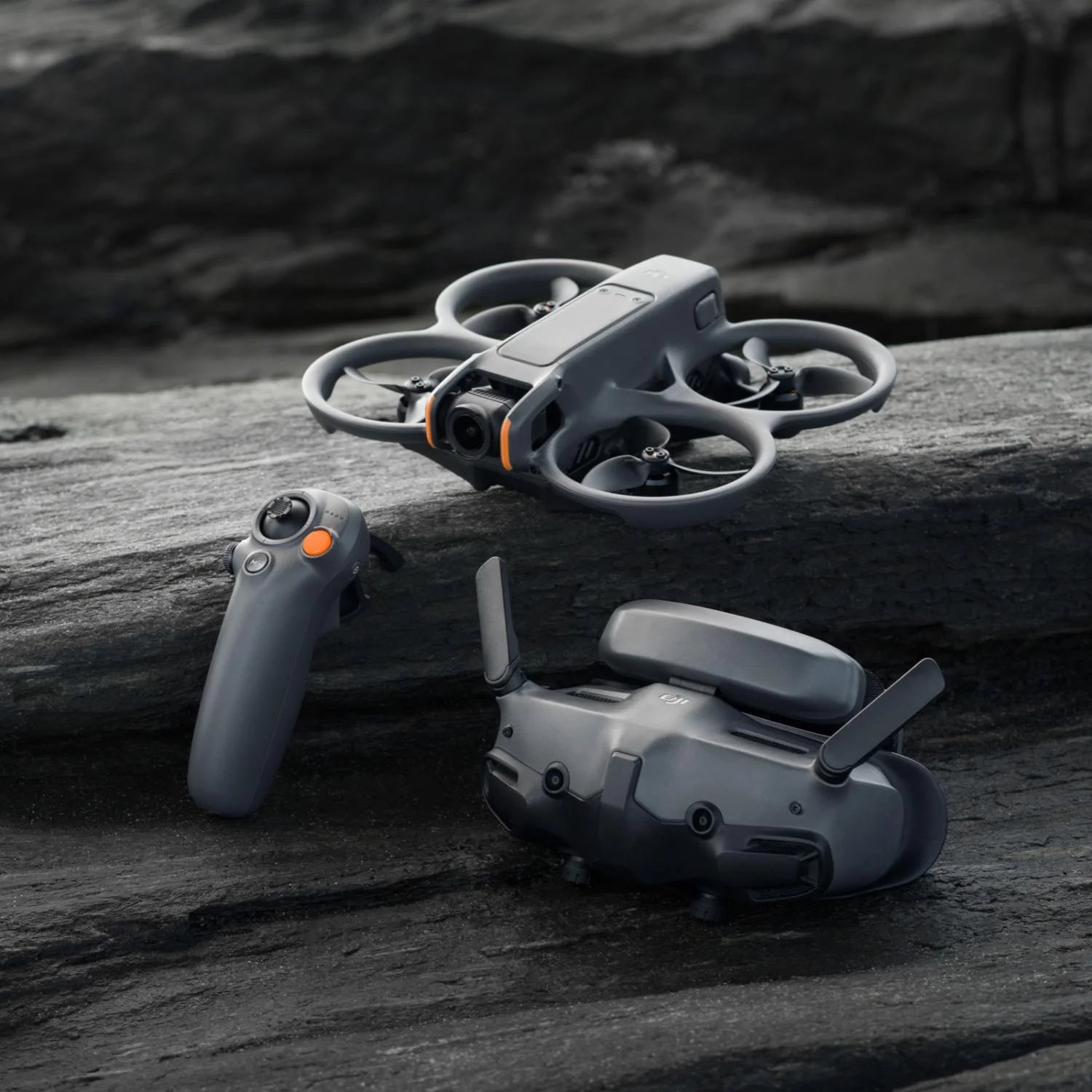 FPV Drone Fly More Combo (3 Batteries) with Camera 4K Includes Goggles 3 and RC Motion 3, Built-in Propeller Guard N384