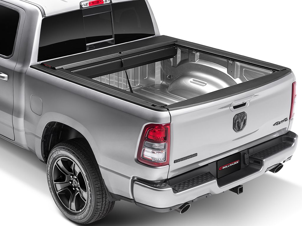 Retractable Truck Bed Tonneau Cover for 2019-2023 Dodge Ram 1500 with RamBox 5' 7" Bed E475