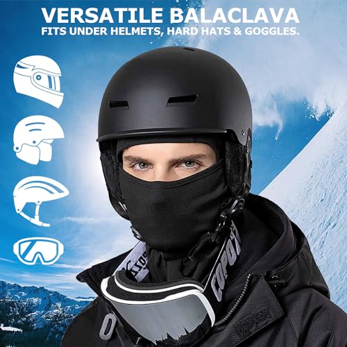 Cooling Balaclava Face Mask 2-Pack Lightweight Ski Mask Helmet Liner with Long Neck Coverage Z770995