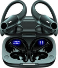 Active Noise Cancelling Wireless Earbuds with Charging Case Black S4901