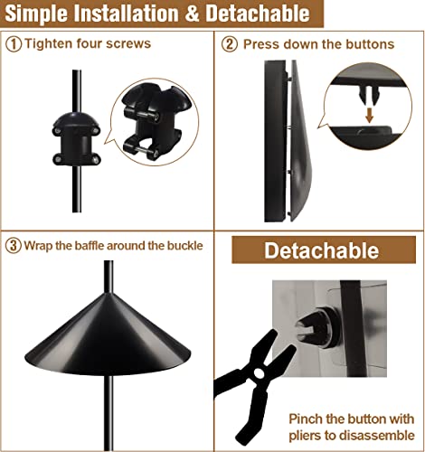 19 Inch Diameter Squirrel Baffle for Bird Feeder Pole C4502