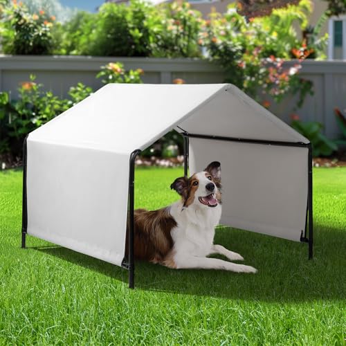 Gray Dog Tent with Waterproof Cover I84325