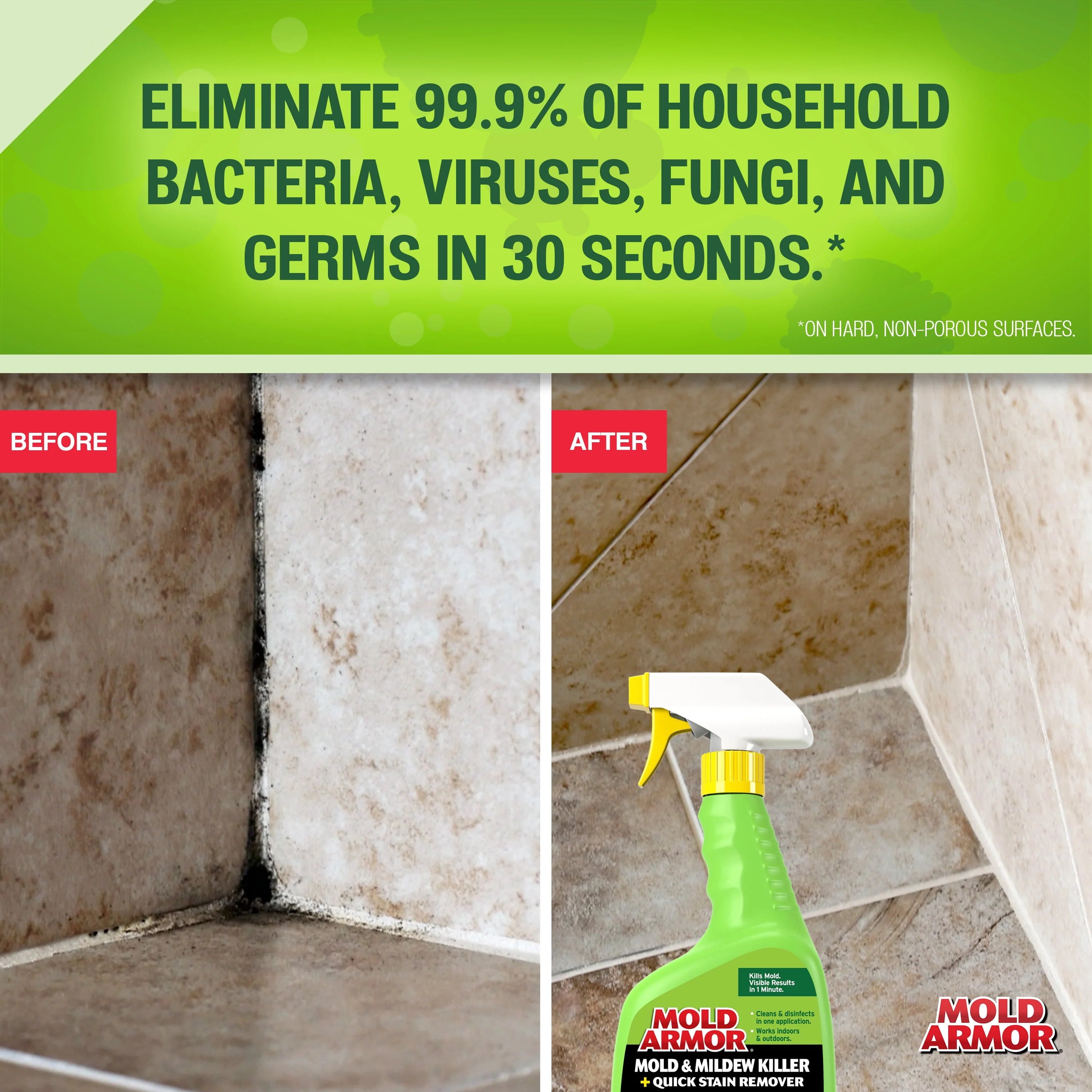 Mold and Mildew Killer + Quick Stain Remover, 32 oz. J76779