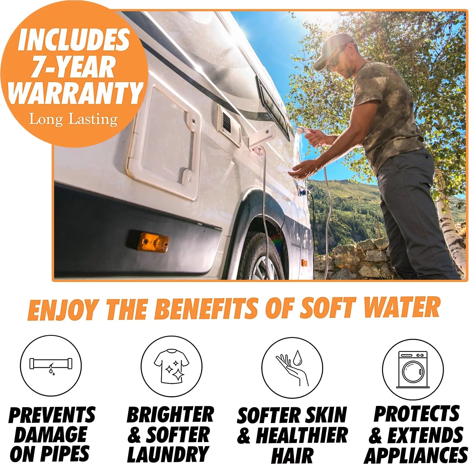 Portable 16,000 Grain RV Water Softener W521964