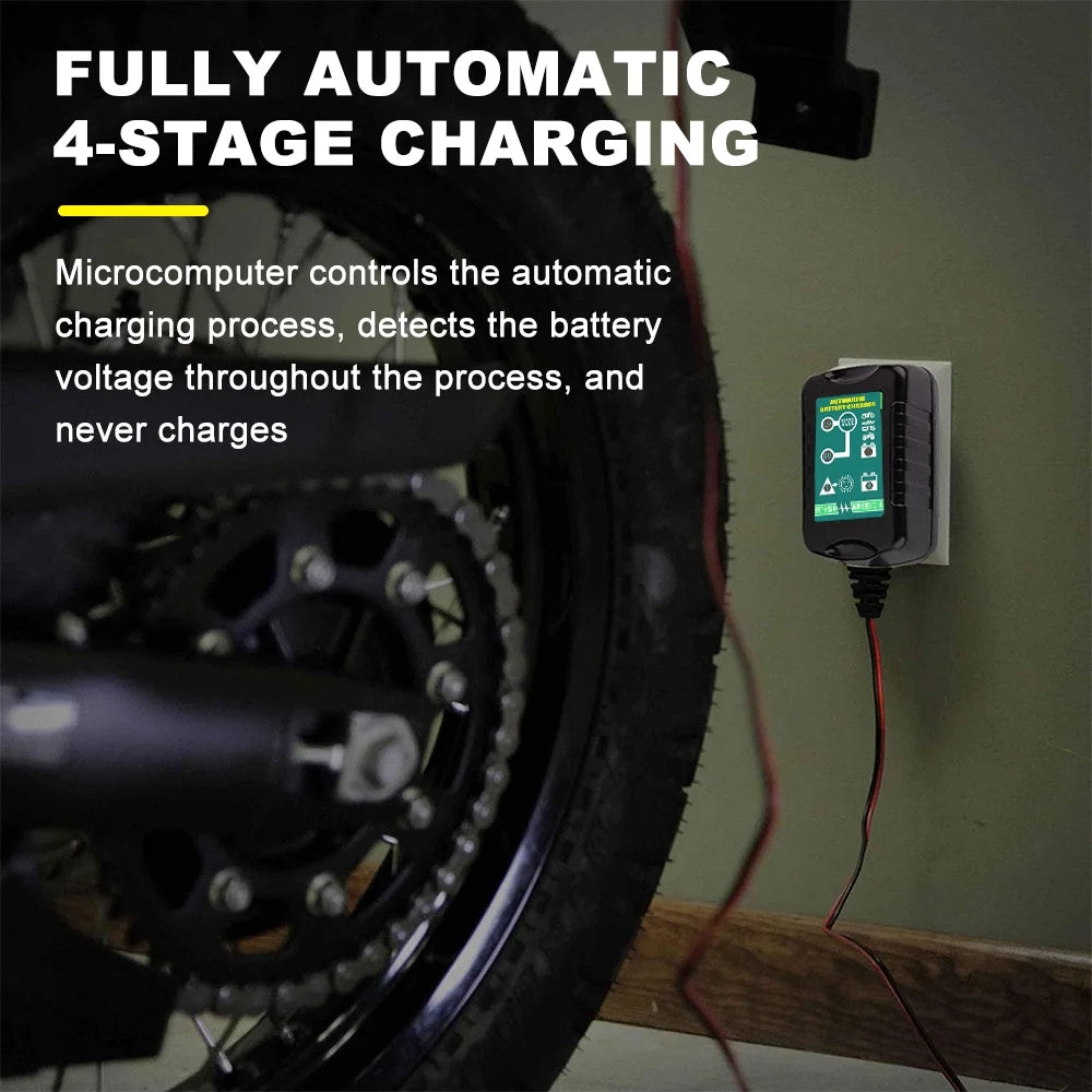 6V 12V Automatic Battery Charger Maintainer H9533