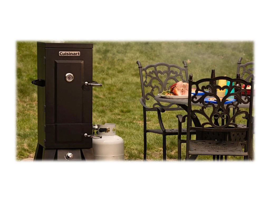 Black 36 Inch Propane Smoker with 4 Racks W135623