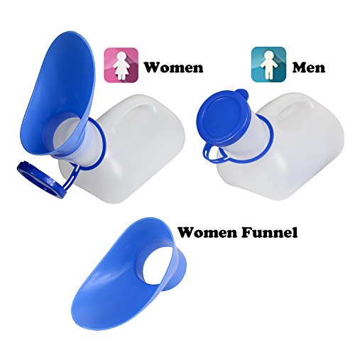 Unisex Urinal with Sealed Lid and Funnel Z302982