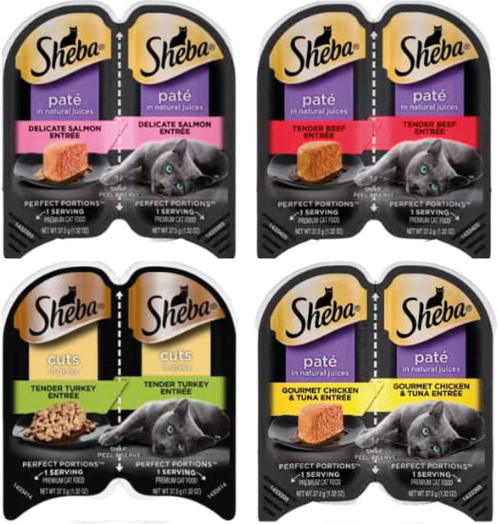 12 Packs (24 Servings) Wet Cat Food Variety Pack C817658