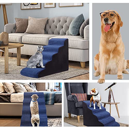 Chocolate Brown 5 Tier Non-Slip Pet Stairs R73319