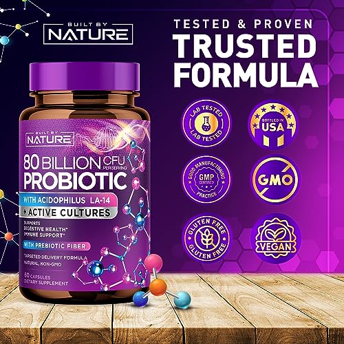 80 Billion CFU Probiotic Supplement - 30 Capsules V320714