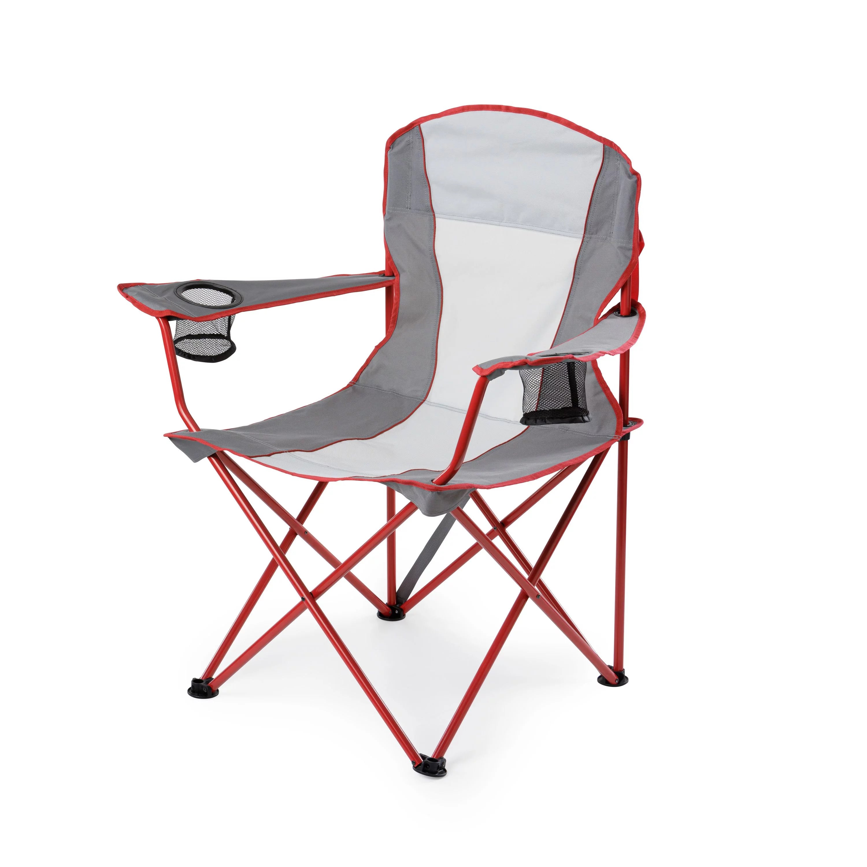 Oversized Quad Folding Outdoor Camp Chair - Brilliant Red J97121