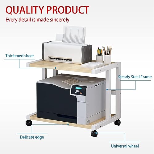2 Tier Printer Stand with Wheels M700