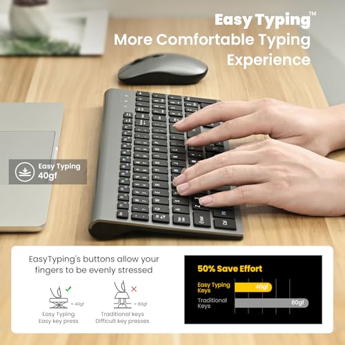 Blue Wireless Keyboard and Mouse Combo 2.4G D27067
