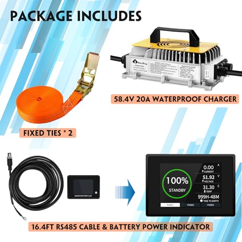 LiFePO4 Lithium Golf Cart Battery 48V 60AH 200A BMS P6193