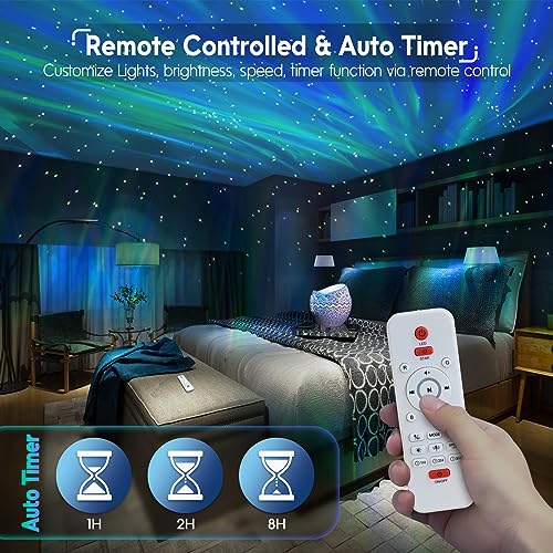 Star Projector with Bluetooth Speaker and White Noise O874