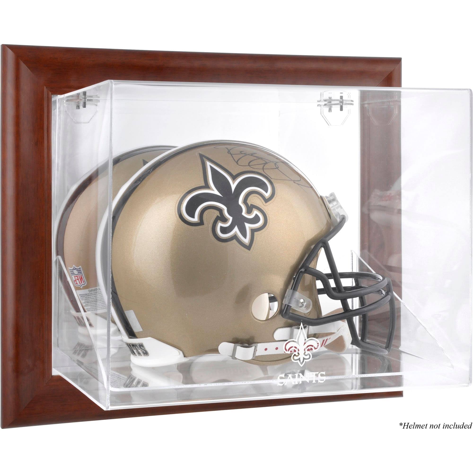 New Orleans Saints Wall Mounted Logo Helmet CASE J27044