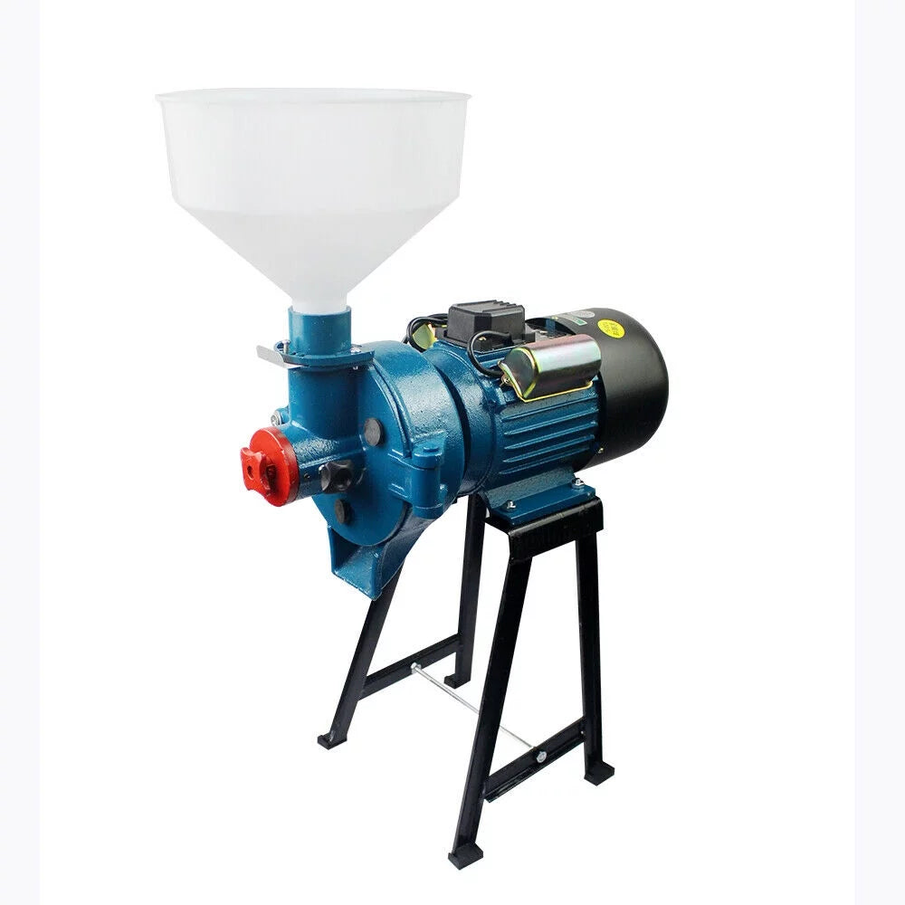Wet Beans Flour Grinder Rice Corn Grain Coffee Wheat Funnel Wet Electric Feed Flour Mill Cereals Grinder Corn Grain Wheat Funnel 2200W 110V D540