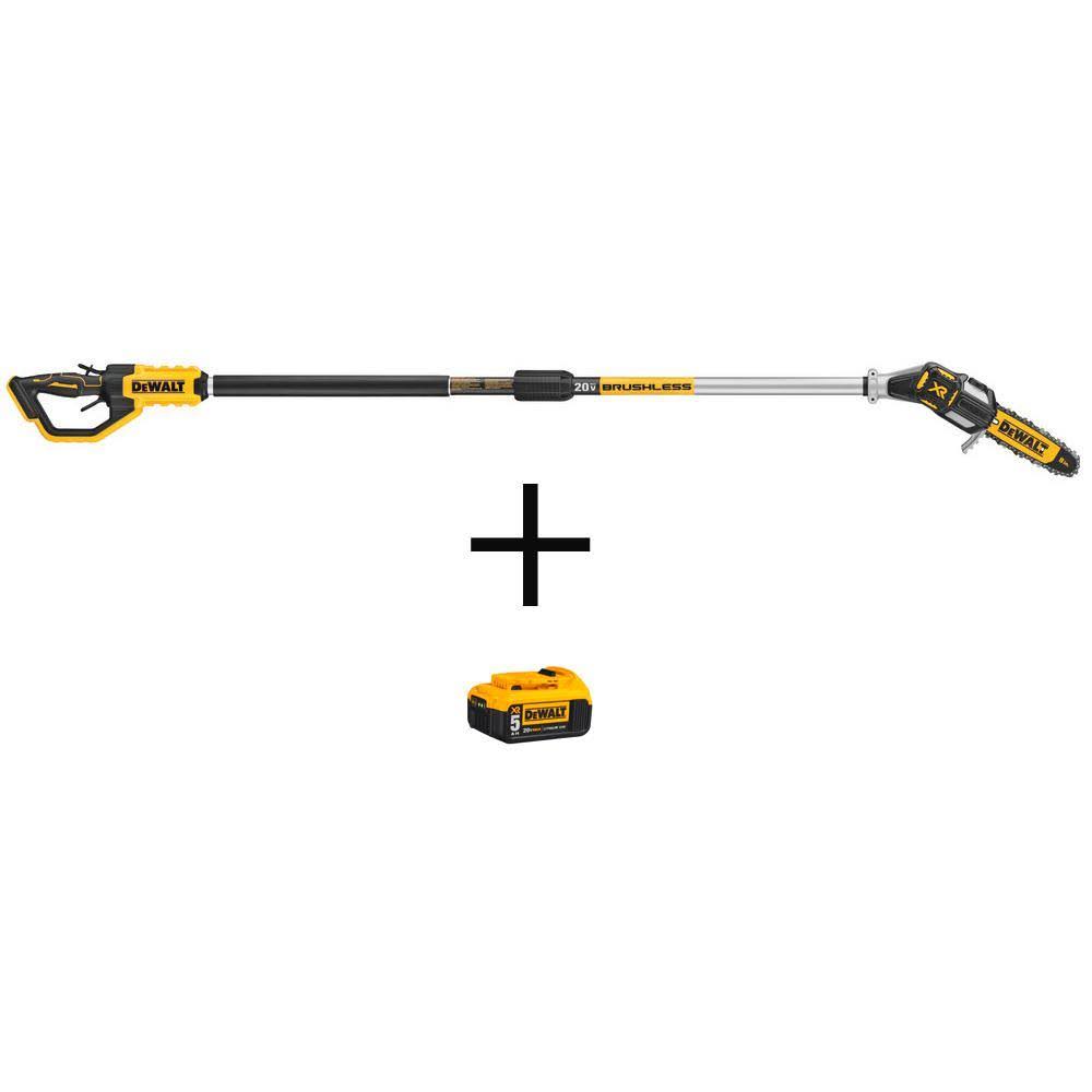 8 in. 20V Max Cordless Pole Saw with 5.0Ah Battery Pack H428