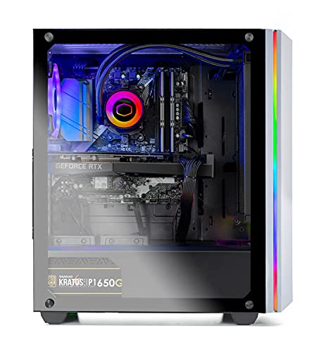 White AMD Ryzen 7 3700X RTX 3070 8G 1TB SSD 16GB DDR4 Gaming Desktop F285348