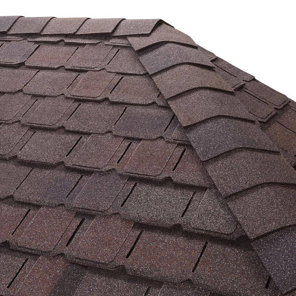Double-Layer Hip and Ridge Cap Roofing Shingles (20 lin. ft. per Bundle) (30-Pieces) W90253