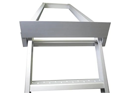 Anodized Aluminum 4 Step Flat Front Ladder Capacity 300lbs M1918