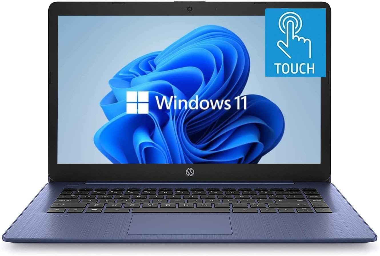 14" HD Touchscreen Laptop, Intel Celeron Quad-Core Processor, 4GB RAM, 64GB SSD, Dale Blue I5713