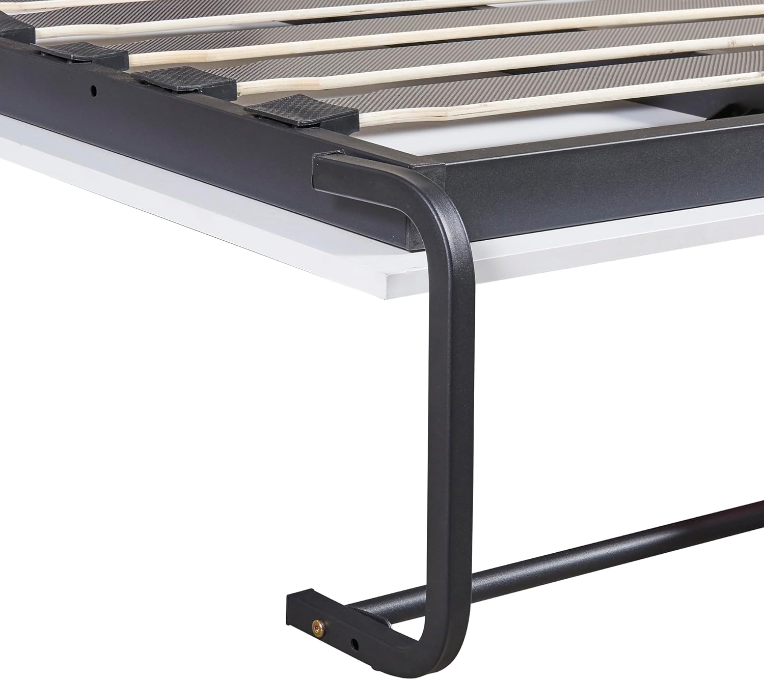Twin Size Murphy Bed with Cabinet Gray T7150