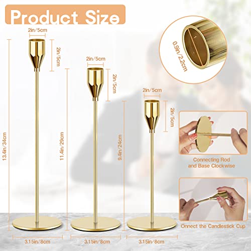Set of 12 Metal Candle Holders D88086
