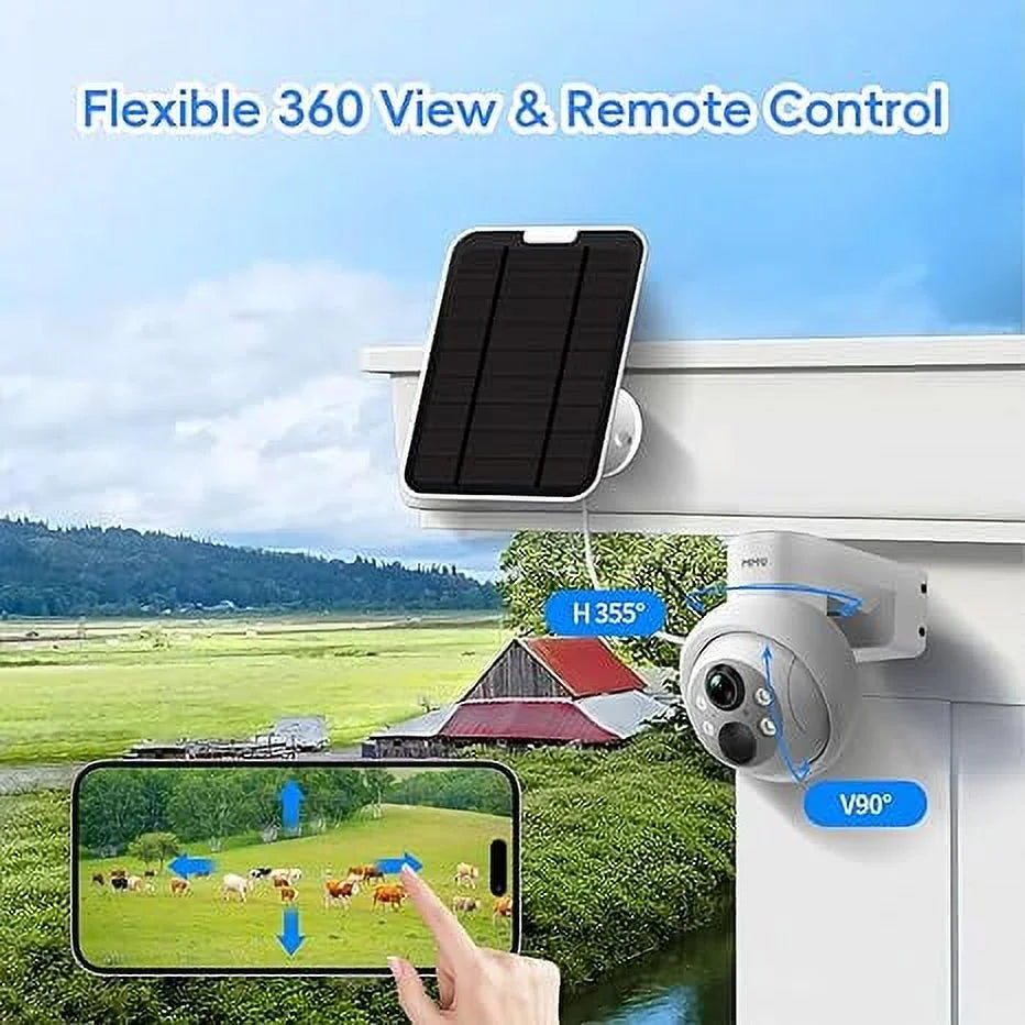 4MP HD Wireless Battery Security Camera with Color Night Vision W40074