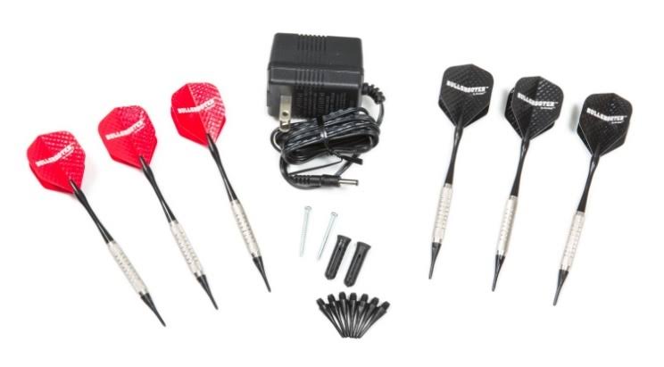 Electronic Dartboard with Cabinet Doors and Integrated Scoreboard C54881