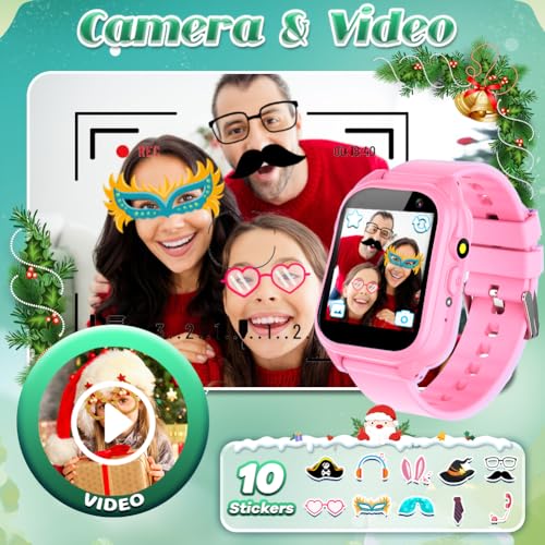 Kids Waterproof Smart Watch with 26 Games Camera 1.44" Touchscreen M61264