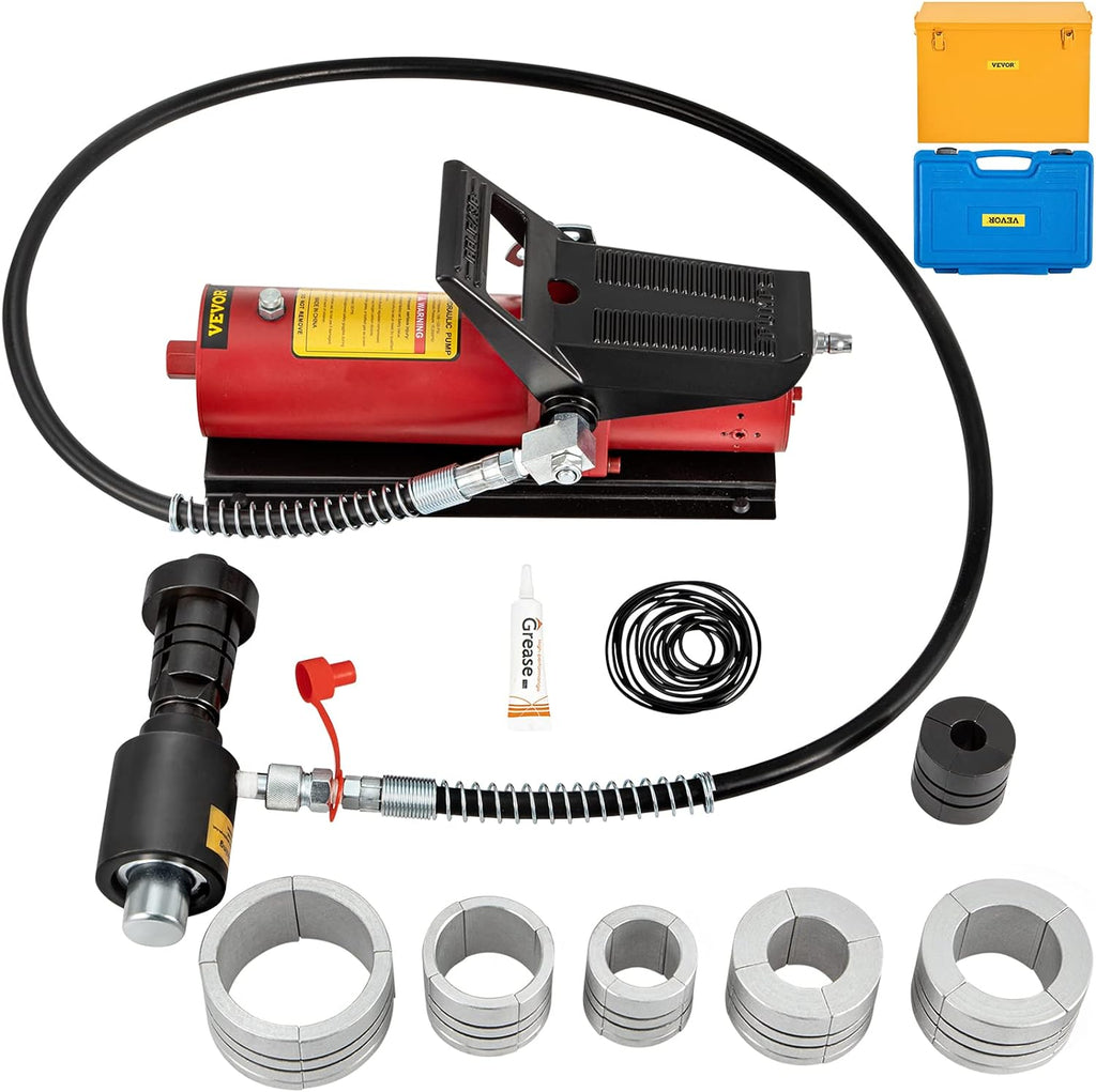 Hydraulic Exhaust Pipe Expander, 1-5/8 to 4-1/4 Size, 10 T, with 4 Dies and 2 Storing Cases P33014