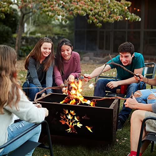 28 Inch Rectangle Cast Iron Fire Pit G6792