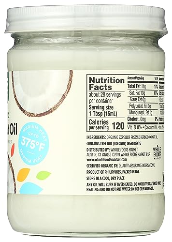 Organic Refined Coconut Oil, 14 Fl Oz (Pack of 2) P71729