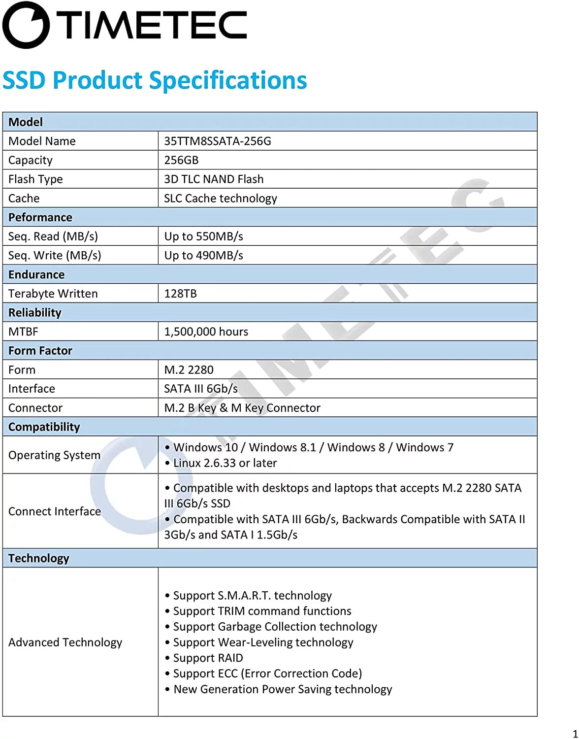 256GB M.2 2280 SATA III Internal Solid State Drive M216