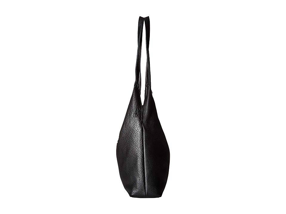 Black Leather Hobo J3106