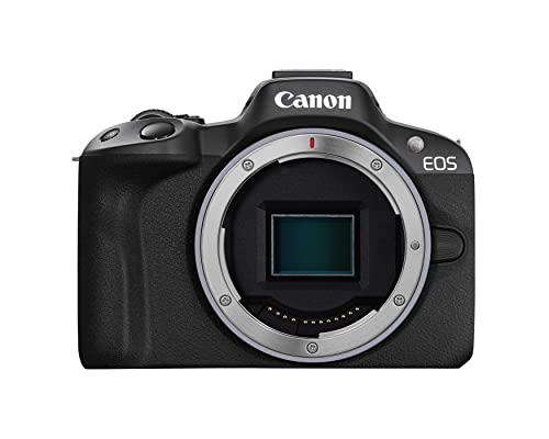 Black Mirrorless Camera with RF-S18-45mm Lens Kit, 24.2 Megapixel CMOS Sensor, 4K Video A36246