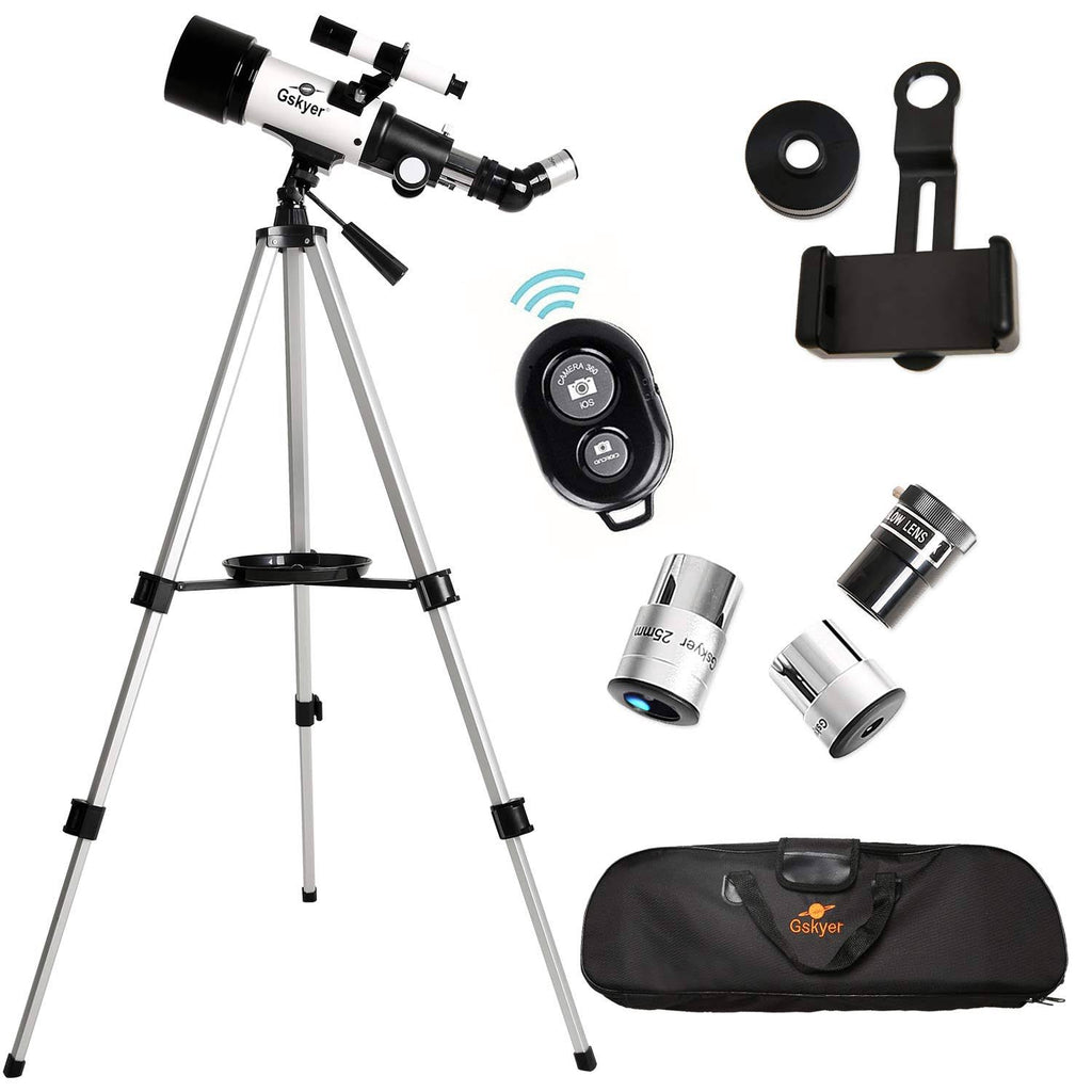 70mm Aperture 400mm AZ Mount Refractor Telescope O352