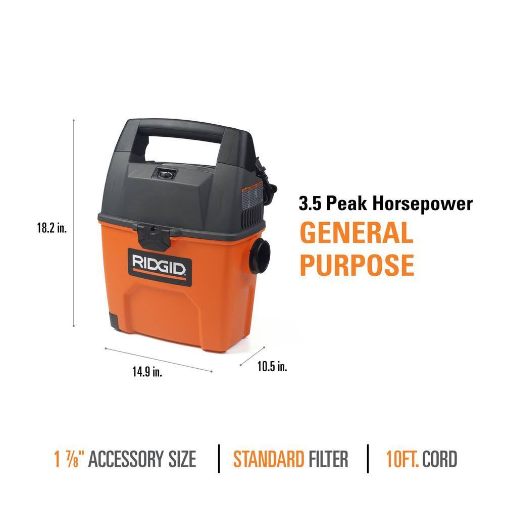 3.5-Peak HP Portable Wet Dry Vac I282