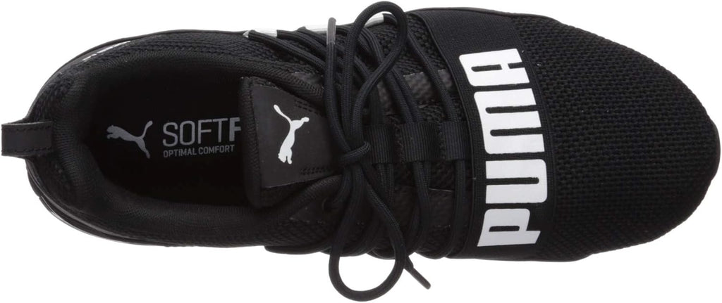 Black/White 10.5 Woven Running Shoe V28156
