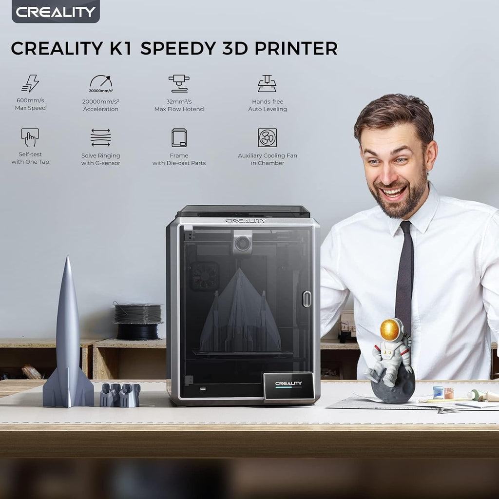 3D Printer 600mm/s Printing Speed 300°C High-Temperature Nozzle Direct Extruder Auto Leveling Y702388