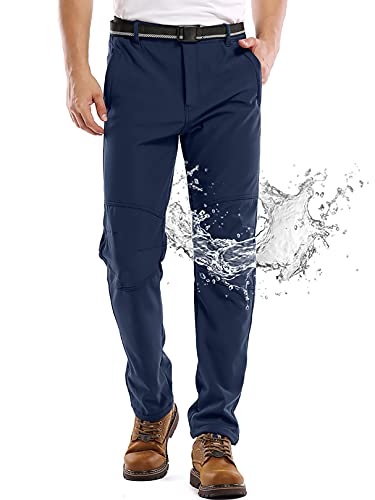 Mens Waterproof Fleece Lined Insulated Winter Hiking Pants W400