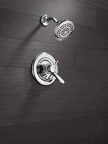 Chrome Single-Function Shower Faucet Set with 5-Spray Shower Head E35282