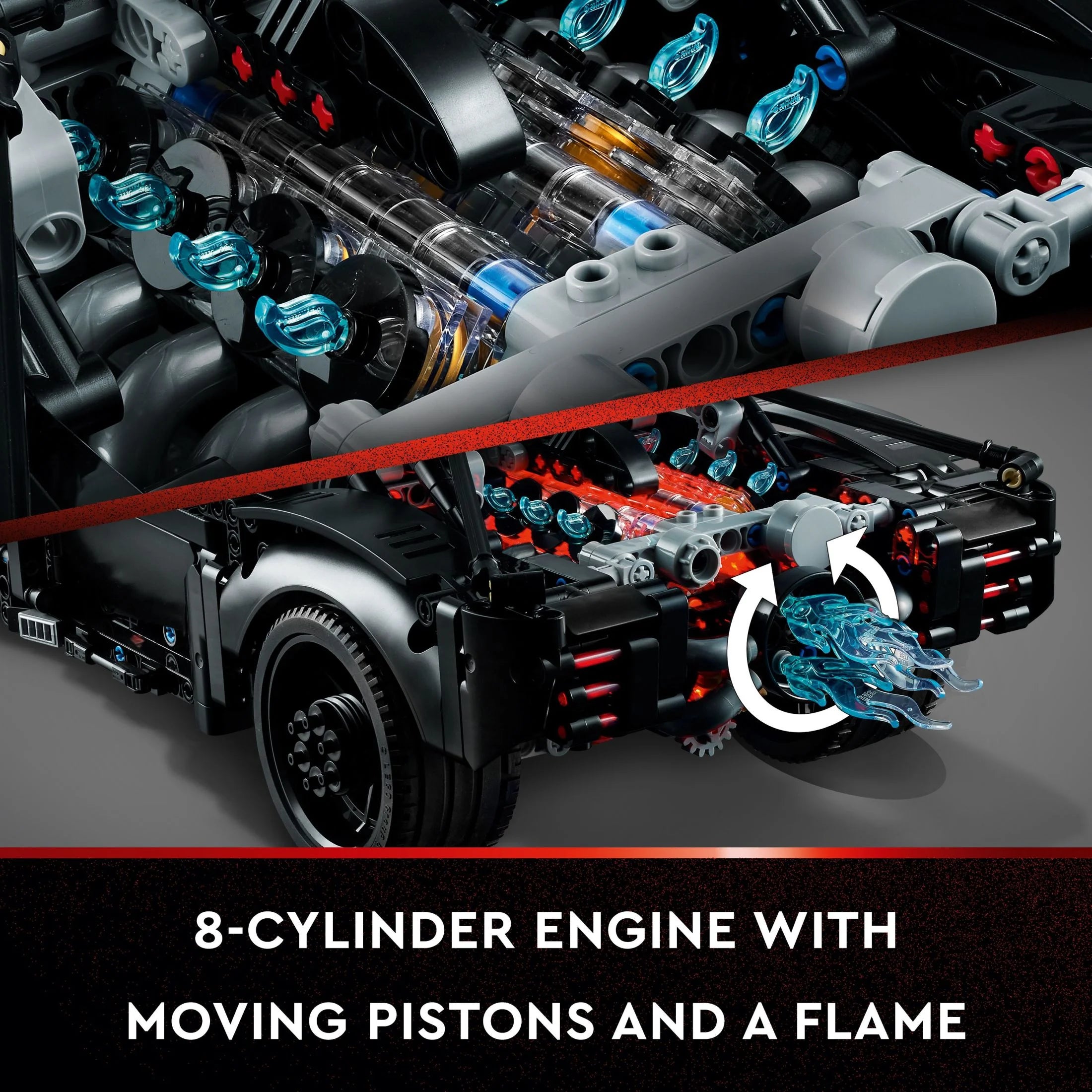 LEGO Technic BATMOBILE 42127 Model Car Building Toy with Light Bricks P4495