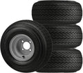 18 X 8.5 X 8 Gray 4 Lug Hole Golf Cart Tires & Rims V6565