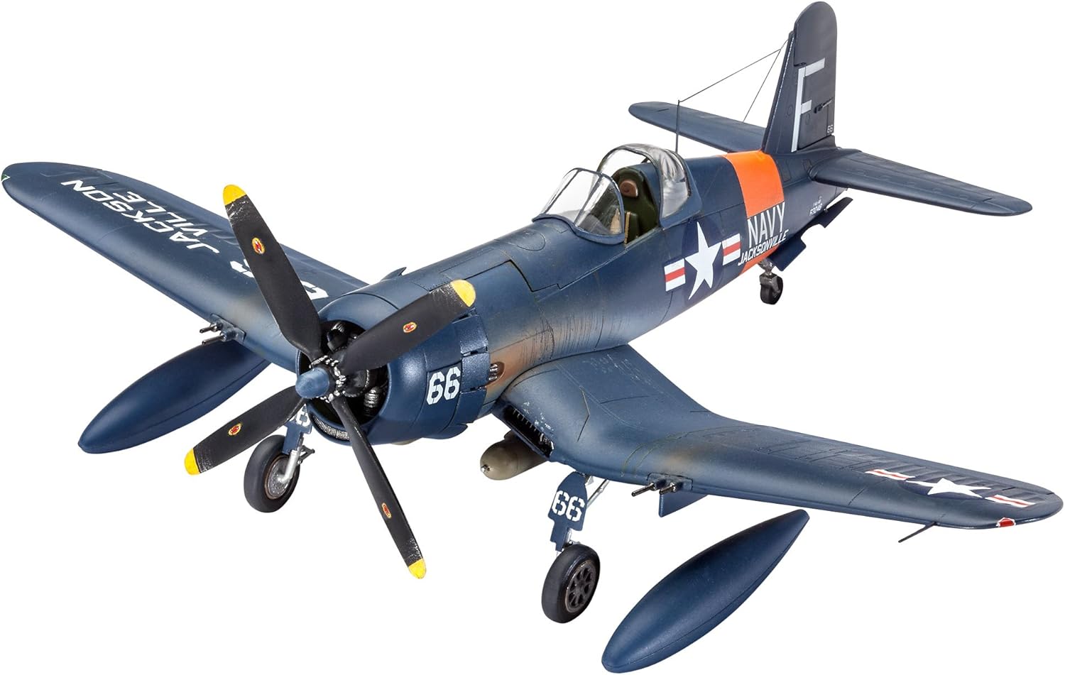 14.8 cm length 17.3 cm spanwidth F4U-4 Corsair Model Kit B257