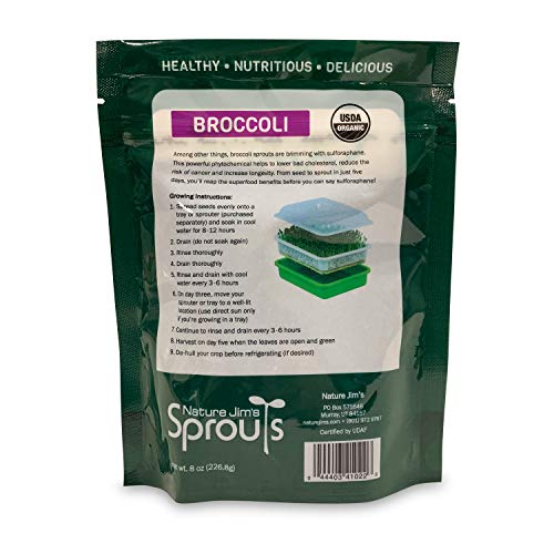Certified Organic Broccoli Sprouting Seeds - 8oz N4969